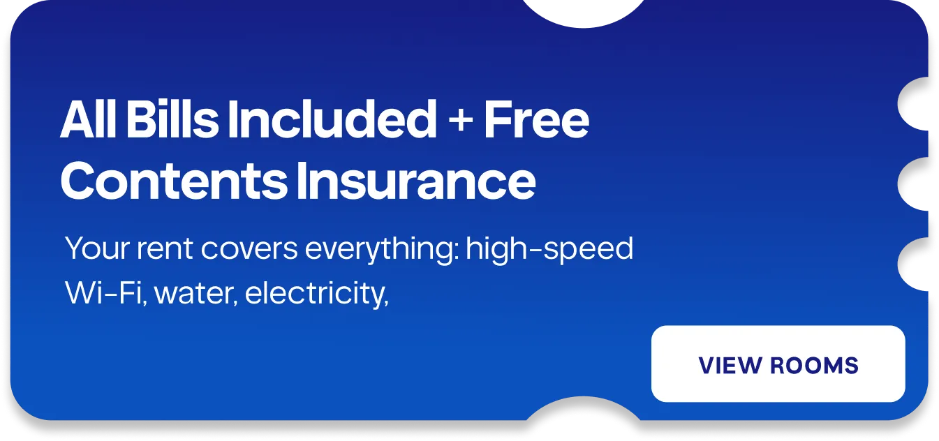All bills included, plus free contents insurance.